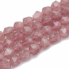 Natural Strawberry Quartz Beads Strands G-S332-6mm-006-1