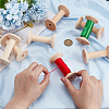 Wood Thread Bobbins TOOL-WH0155-140-3