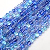 Synthetic Moonstone Beads Strands G-F142-8mm-08-1