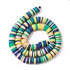 Handmade Polymer Clay Beads Strands CLAY-R089-8mm-T028-4