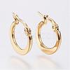 304 Stainless Steel Hoop Earrings EJEW-F105-24G-1