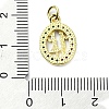 Brass Micro Pave Cubic Zirconia Pendants KK-H475-09G-3