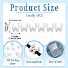 6Pcs 925 Sterling Silver Hollow Initial Beads STER-TA0001-53W-5
