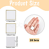 20 Boxs Sublimation Blank Brooch Pins FIND-SP0004-09B-2