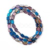 Electroplate Glass Beads Strands EGLA-L042-HP03-2