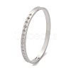 304 Stainless Steel Rhinestone Bangles for Women BJEW-Z092-13P-4