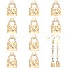 Brass Rhinestone Pendants FIND-WH0144-27KCG-1