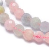 Natural Morganite Beads Strands G-G792-32B-3