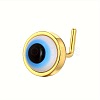 Brass & Resin Evil Eye L-Shaped Nose Rings FS-WG9779A-03-1