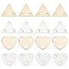 80Pcs 4 Style Brass Chandelier Component Link KK-BC0009-70-1