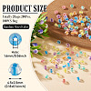 2Bags 200Pcs Transparent Glass Beads GLAA-TA0003-44H-3
