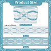 5M Ethnic Style Polyester Rhombus Jacquard Ribbon OCOR-WH0101-19C-2
