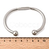 304 Stainless Steel Cuff Bangles BJEW-D408-31P-3