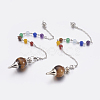 Natural & Synthetic Mixed Stone Sphere Dowsing Pendulums MAK-P009-E-2