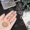 36Pcs 6 Style 304 Stainless Steel Linking Rings STAS-UN0033-66-2