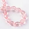 Transparent Glass Bead Strands GLAA-R024-6x8mm-08-3