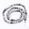 15 inch Black Silk Stone/Netstone Strands GSR4mmC137-3