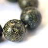Natural Serpentine/Green Lace Stone Round Bead Strands G-E334-8mm-14-4