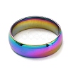 Ion Plating(IP) 304 Stainless Steel Flat Plain Band Rings STAS-I160-A-15mm-M-2
