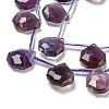 Natural Amethyst Beads Strands G-P544-C01-01-3