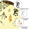 12Pcs 6 Styles Halloween Alloy Pendants Sets FIND-YW0006-25-2