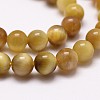 Natural Tiger Eye Bead Strands G-G735-23-12mm-03-3