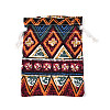 Ethnic Style Burlap Packing Pouches ABAG-N009-06B-01-2
