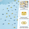 300Pcs 3 Colors Electroplated Non-magnetic Synthetic Hematite Bead G-DC0001-44-4
