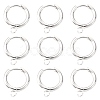 201 Stainless Steel Huggie Hoop Earring Findings STAS-P283-01D-S-2