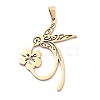 304 Stainless Steel Pendants Ion Plating(IP) STAS-U030-11G-1