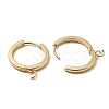 201 Stainless Steel Huggie Hoop Earrings Findings STAS-A167-01D-G-2