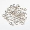 Silver Color Plated Alloy Lobster Claw Clasps X-E102-S-2