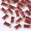 Transparent Glass Charms GLAA-T007-13D-1