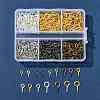 480Pcs 16 Styles Iron Screw Eye Pin Peg Bails IFIN-FS0001-62-6
