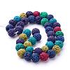 Natural Lava Rock Beads Strands G-D053-8mm-1-3
