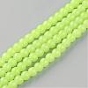 Baking Paint Imitation Jade Glass Round Bead Strands DGLA-Q021-10mm-08-1