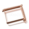 Alloy Open Back Bezel Pendants PALLOY-I223-08RG-2