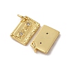 Brass Micro Pave Cubic Zirconia Pendants KK-P308-33G-2