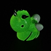 Luminous Transparent Resin Pendants RESI-E056-03P-01-1