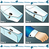 8Pcs 4 Colors 304 Stainless Steel Cuffinks STAS-UN0057-54-5