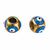 201 Stainless Steel Enamel Beads STAS-N087-59-06G-2