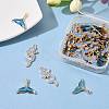 50Pcs 2 Style Alloy Enamel Pendants ENAM-LS0001-10LG-6