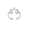 Non-Tarnish 304 Stainless Steel 12 Constellations/Zodiac Signs Open Cuff Ring for Women RJEW-S405-156P-B-2