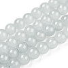 Baking Paint Imitation Jade Glass Round Bead Strands X-DGLA-Q021-6mm-43-1