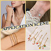 16Pcs 2 Colors 304 Stainless Steel Paperclip Chains Bracelets for Women BJEW-ME0001-23-4