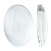 Transparent Oval Glass Cabochons GGLA-R022-18x13-1