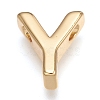 Brass Charms ZIRC-I037-01Y-G-1