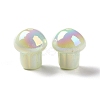 UV Plating Rainbow Iridescent Opaque Acrylic Beads OACR-C010-07D-1