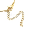 Brass & Plastic Pearl Letter Pendant Box Chain Necklaces for Women NJEW-U017-01G-25-4