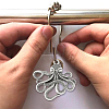 SUPERFINDINGS 12Pcs Iron Shower Curtain Rings for Bathroom AJEW-FH0003-37AS-4